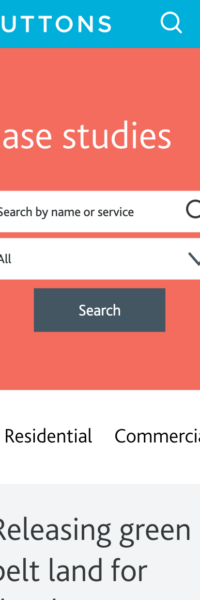 Website frontend UI screenshot