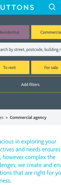 Website frontend UI screenshot