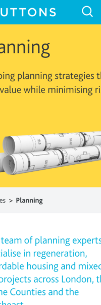 Website frontend UI screenshot