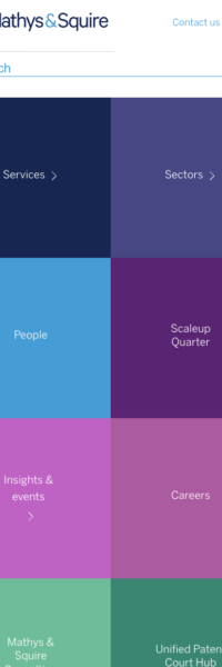 Website frontend UI screenshot