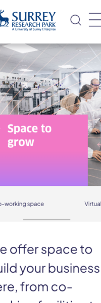 Website frontend UI screenshot