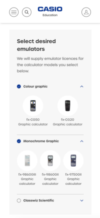 Casio Education website screenshot