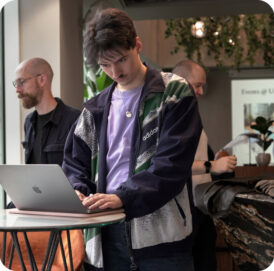 Shape Works colleagues co-working