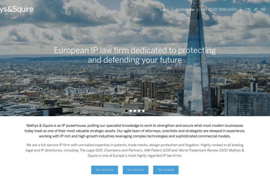Website frontend UI screenshot